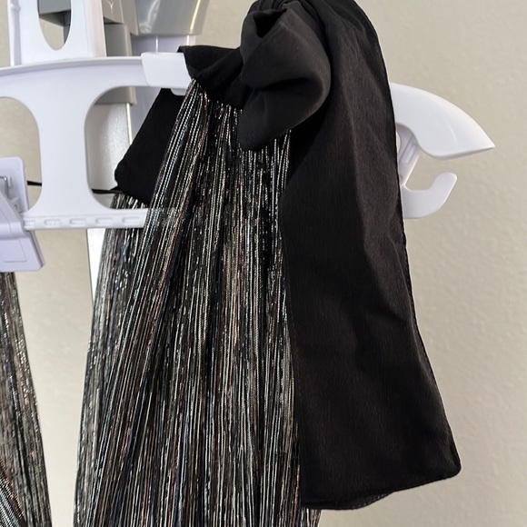 Sabina Musayev Ray Tiered Satin Dress with Bows XS - Picture 9 of 16